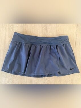 Nike Dri-FIT Skort Women’s Large Blue Tennis Golf Running Athletic Skirt
